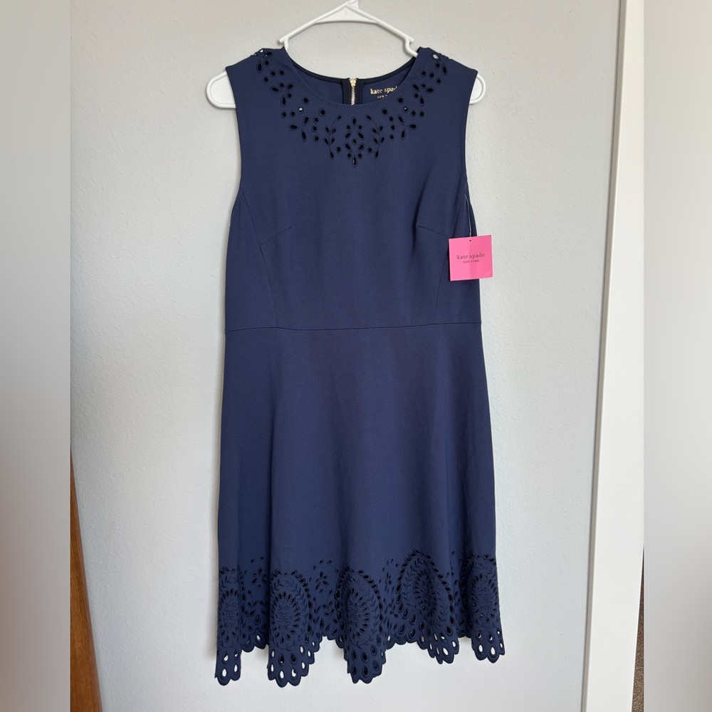 NWT Kate Spade Dress, navy, size 10.